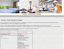 Tablet Screenshot of ferienwohnung-erlangen.de